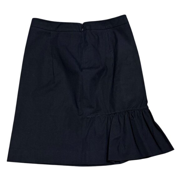 PRADA Vintage Knee-Length Black Ruffle Luxury Designer Skirt Size 4 / Small - Picture 1 of 8